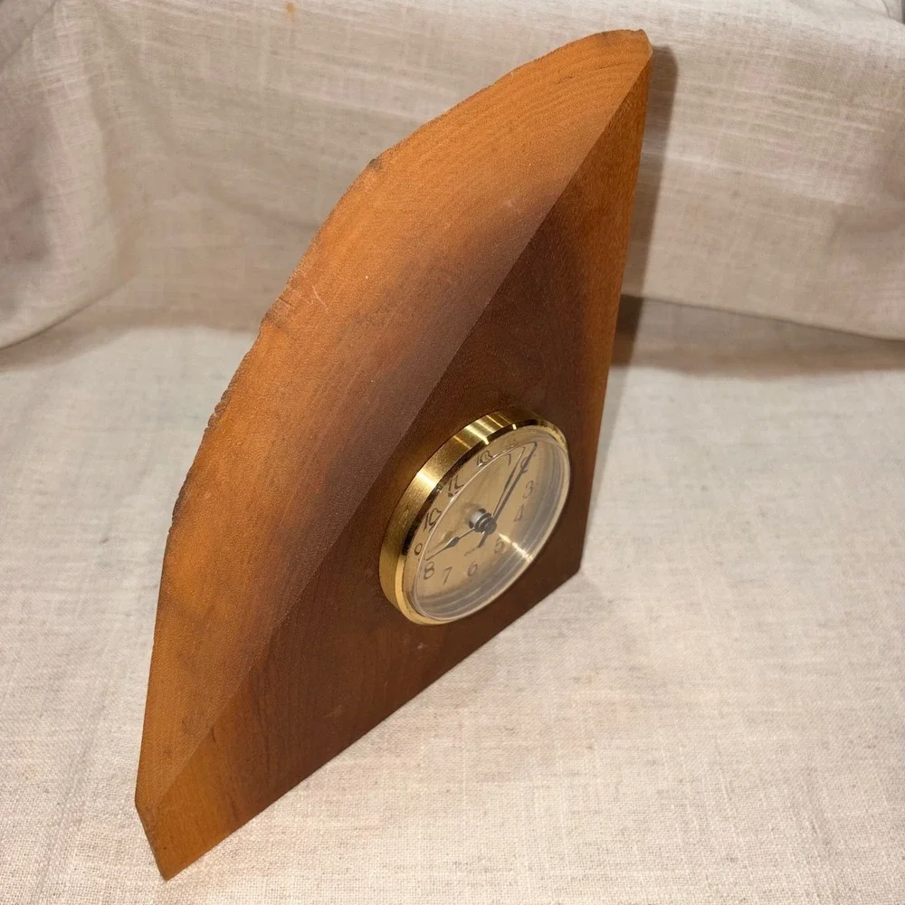 Vintage‎ Repurposed Barn Wood Desk Clock Barn Again Furniture Co Quartz Analog